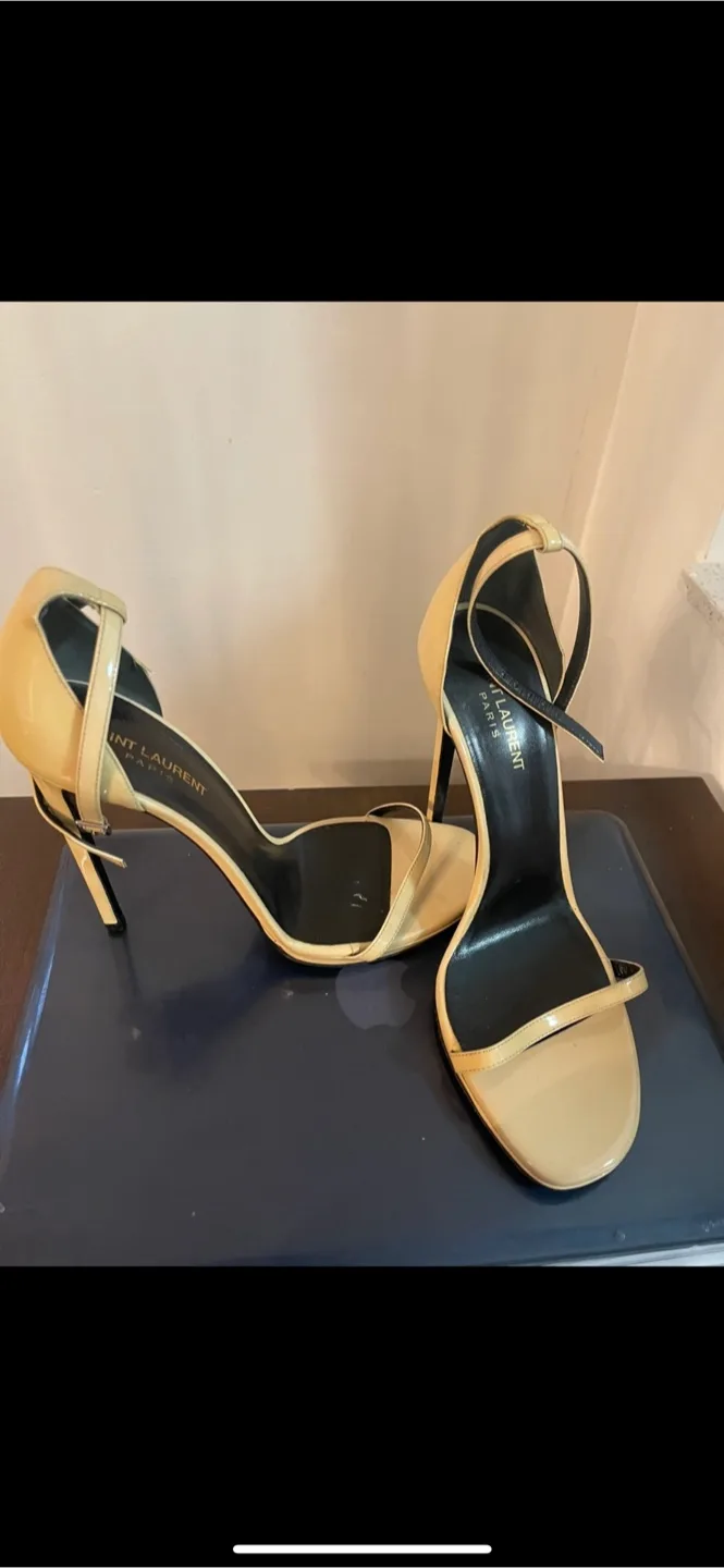 Saint Laurent -authentic nude/beige colour Heels - Size 81/2 image indicator(5)