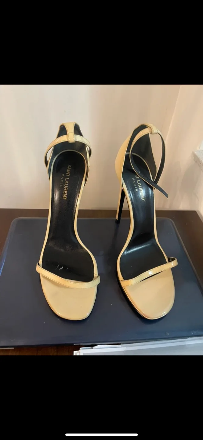 Saint Laurent -authentic nude/beige colour Heels - Size 81/2 image indicator(6)