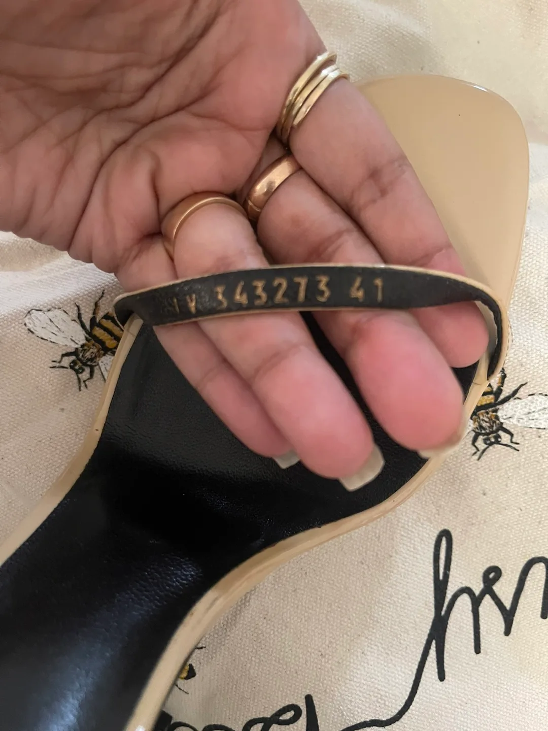 Saint Laurent -authentic nude/beige colour Heels - Size 81/2 image indicator(8)