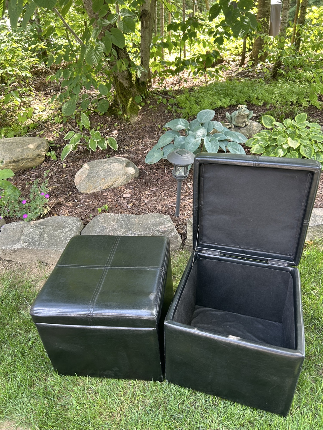 Storage Ottoman - Black - photo 2