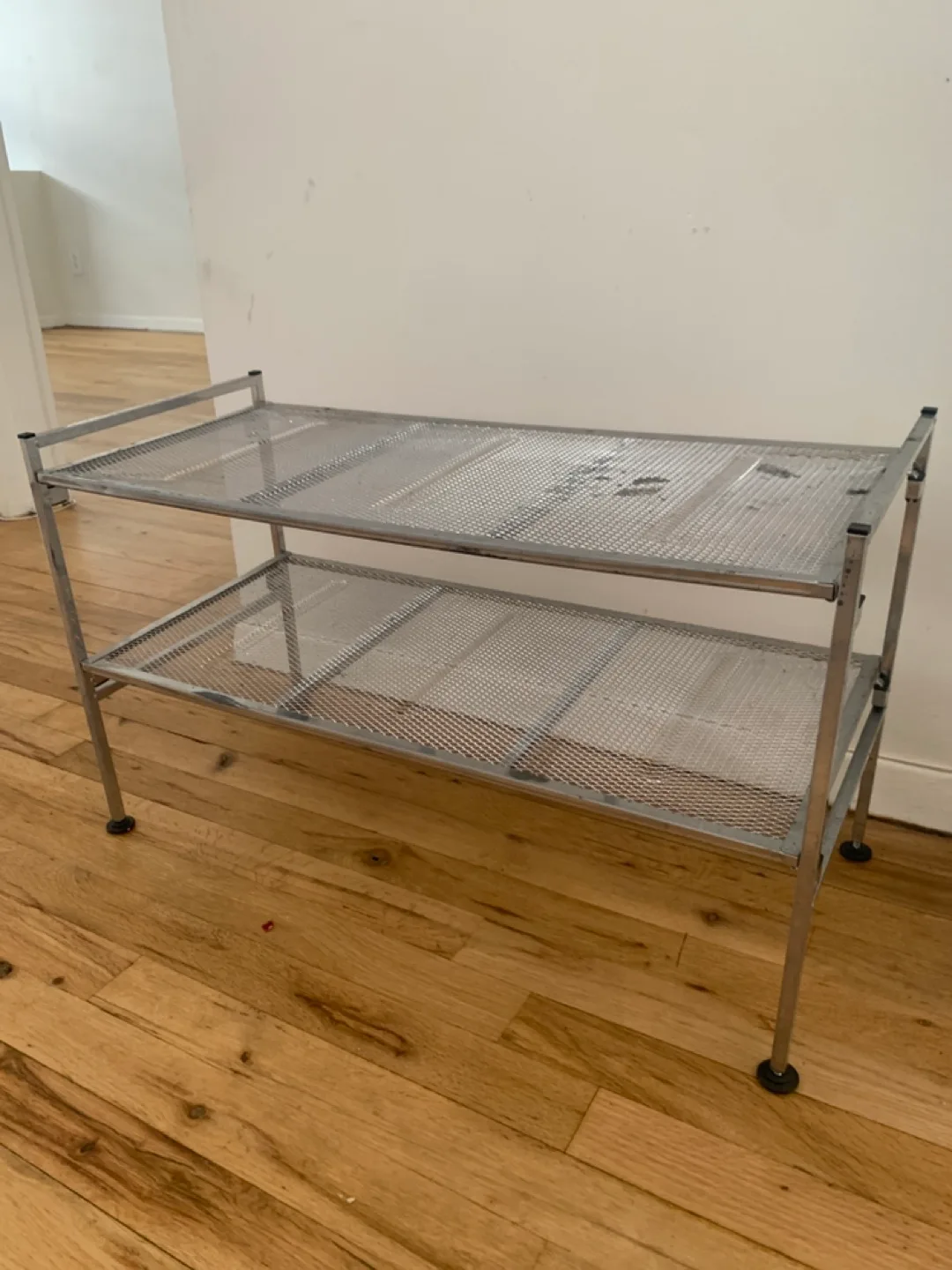 Silver Metal 2-Tier shoe Shelf thumbnail