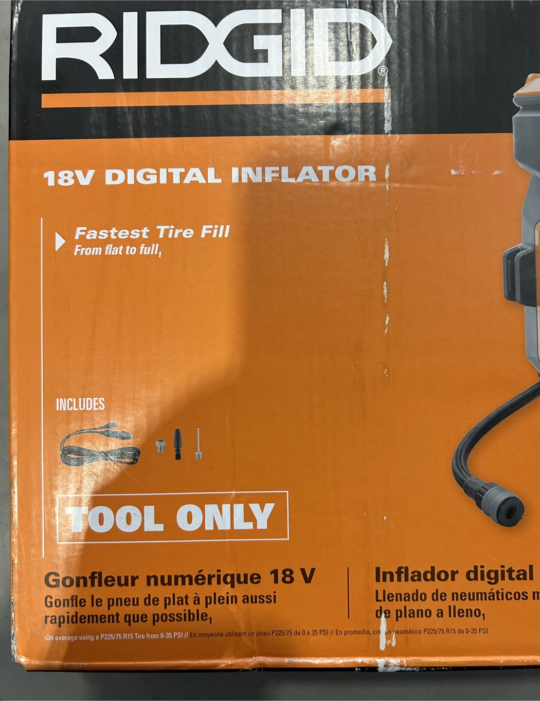 18V Cordless High Pressure Inflator with Digital Gauge - photo 3