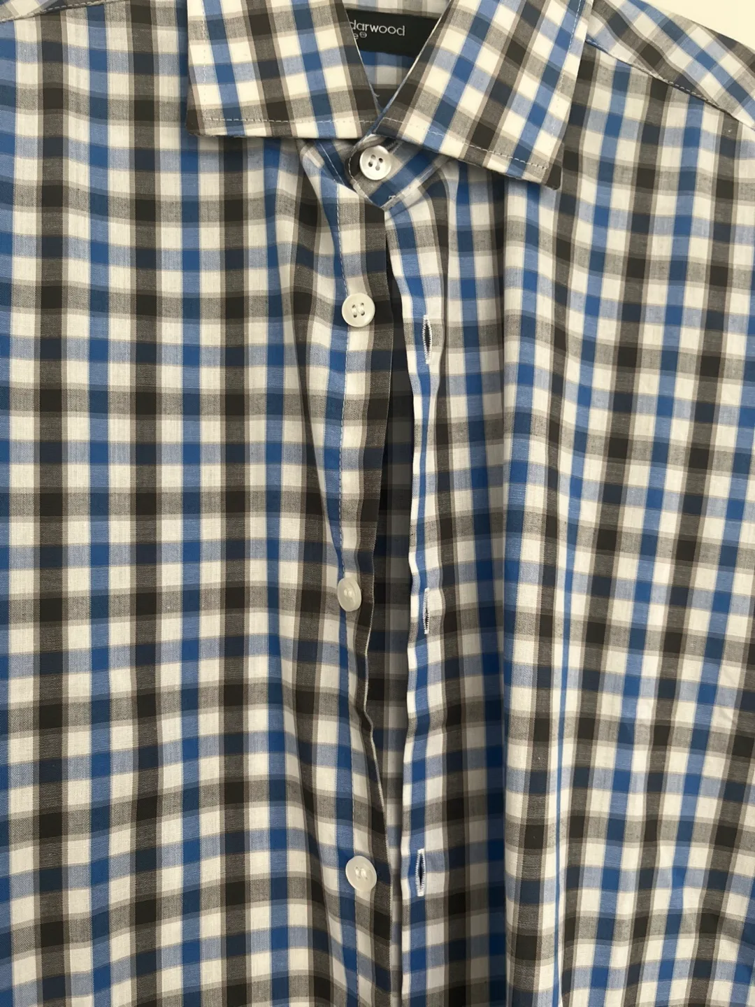 Cedarwood State Blue Plaid Dress Shirt - 14.5" Neck image indicator(2)