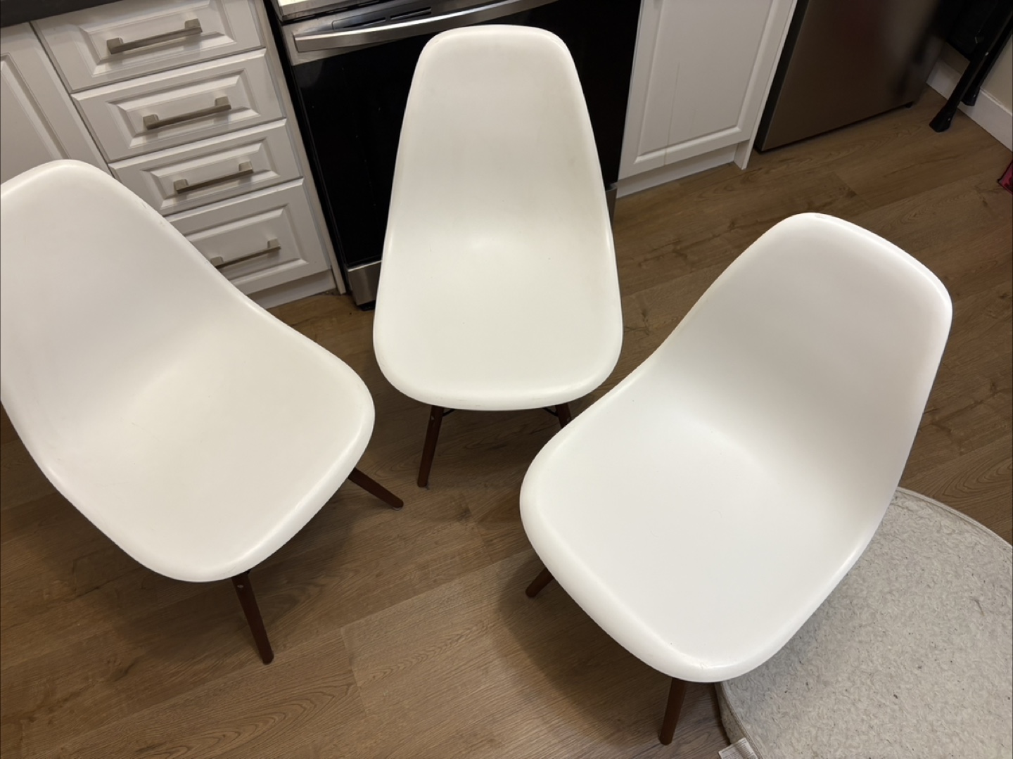 White Eames Style Dining Chair