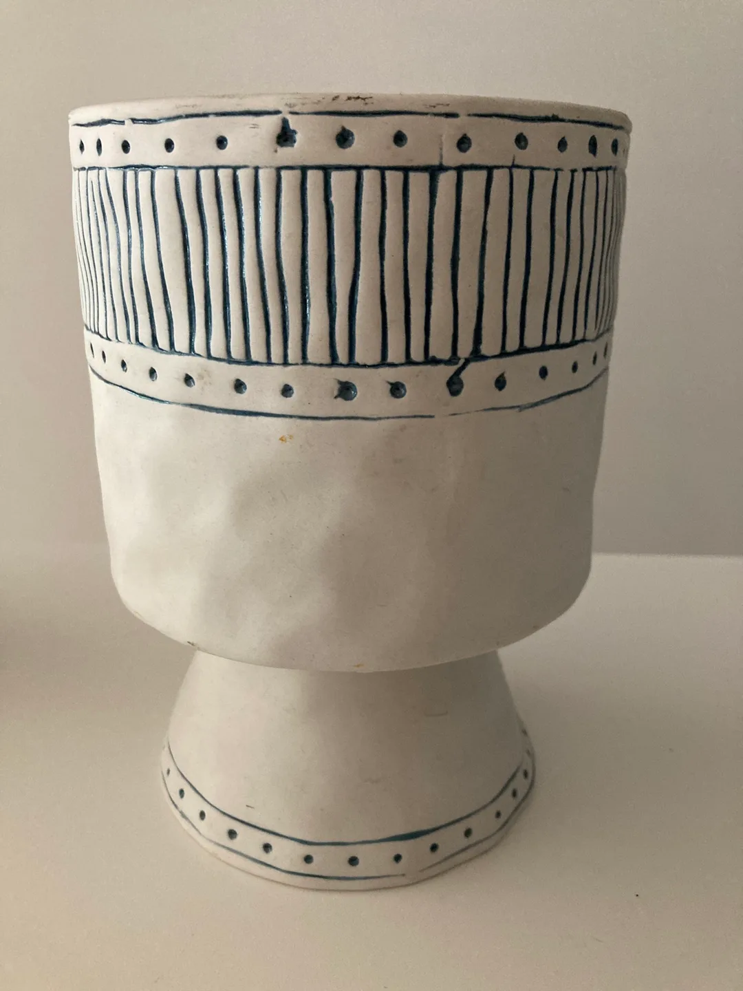 Blue and White Ceramic Vase thumbnail