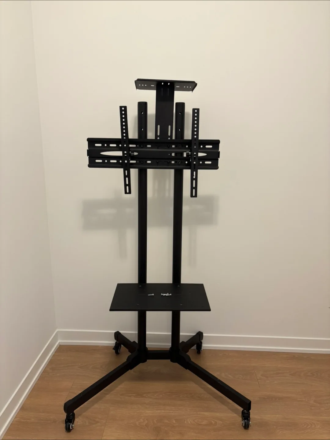 Rolling TV Stand - Black thumbnail