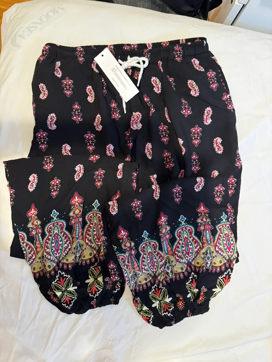 Paisley Print Yoga Pants thumbnail