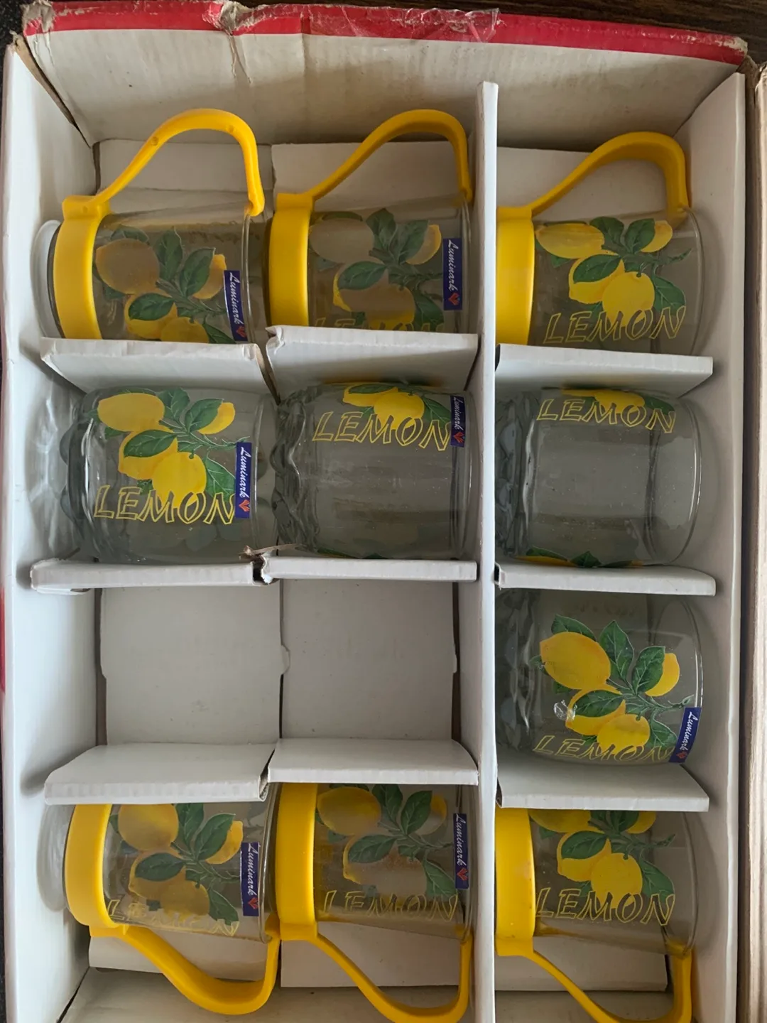 Luminarc Lemon Glass Mugs (Set of 4) thumbnail
