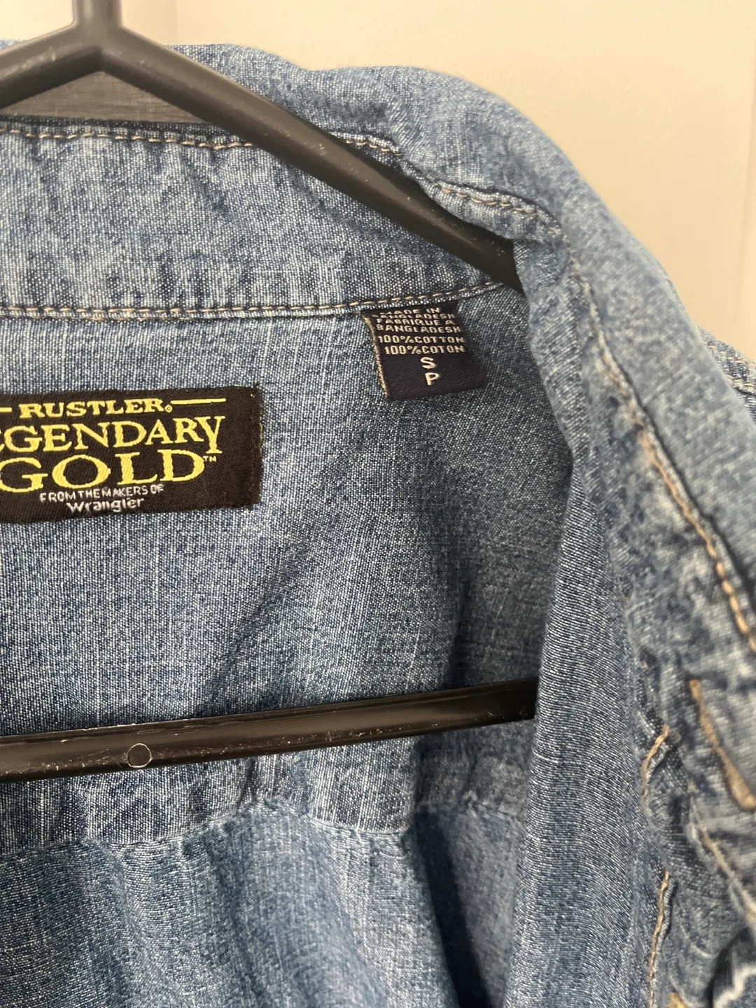 Legendary Gold Rustler Denim Shirt Size S image indicator(2)