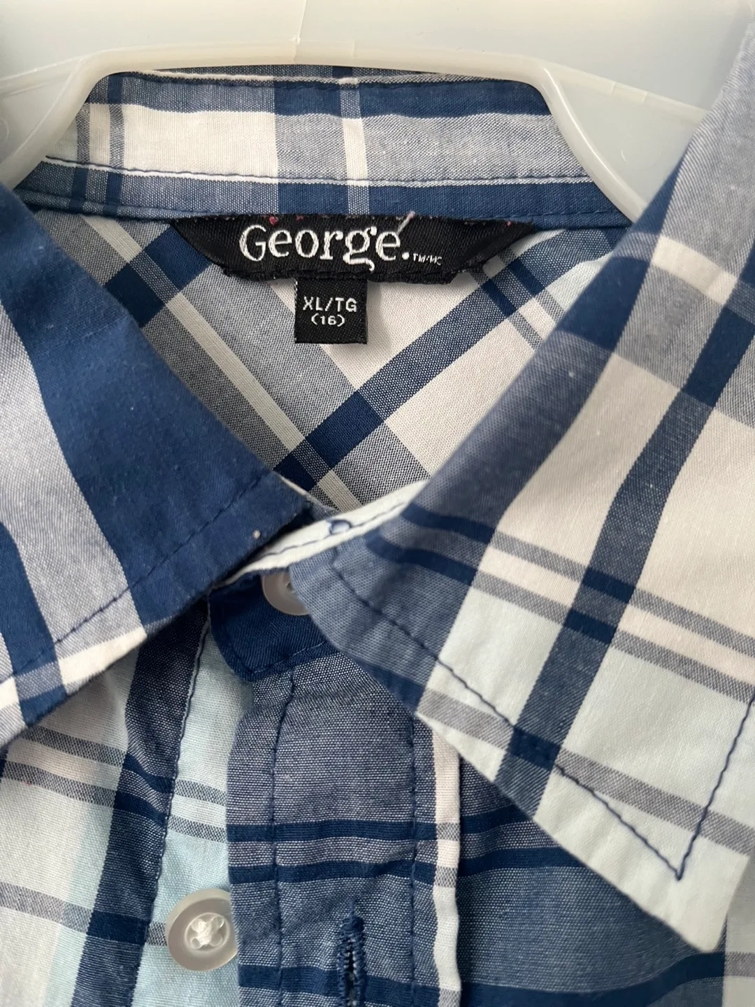 KIDS - George Plaid XL Button-Down Shirt image indicator(2)