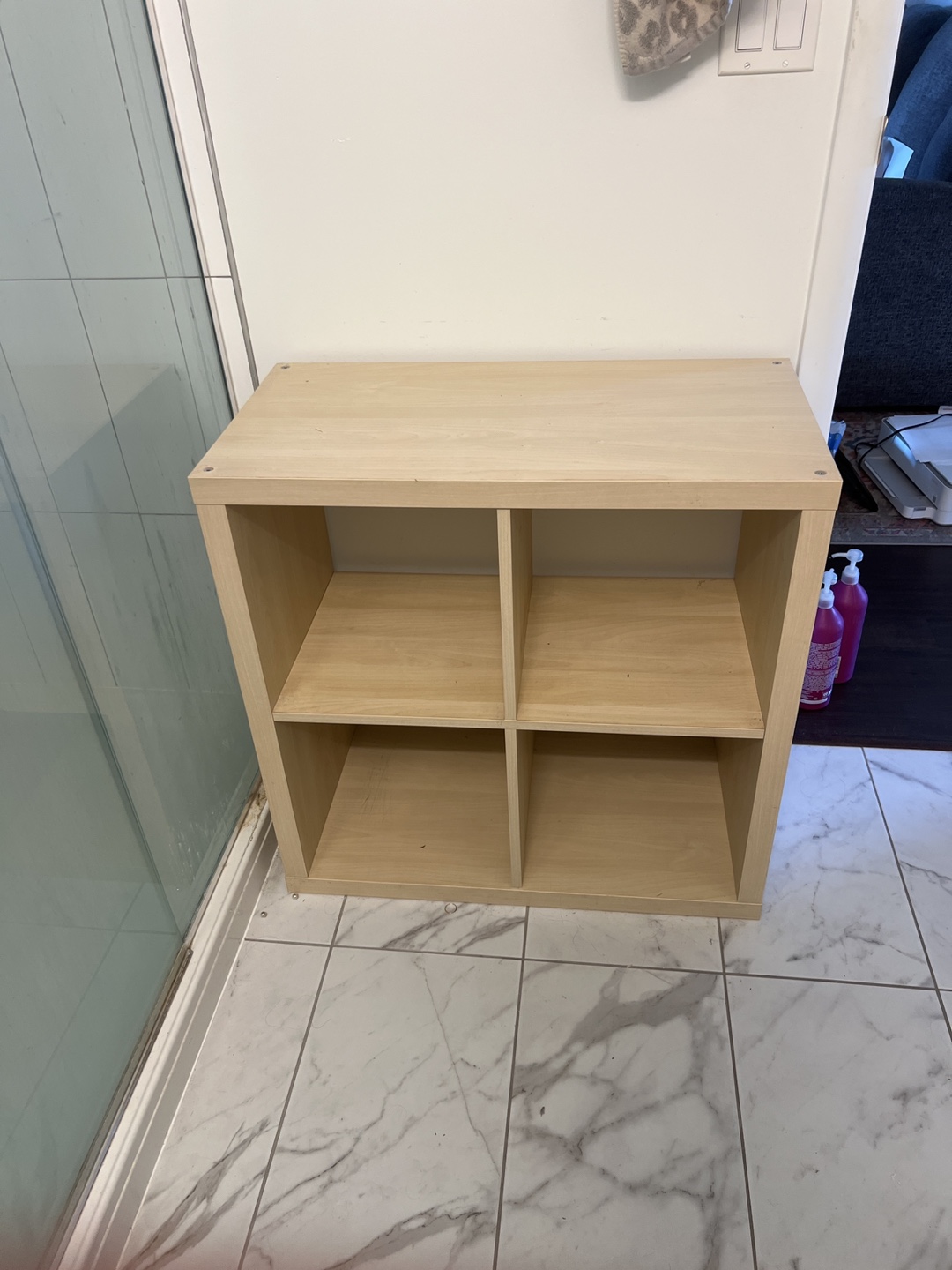 4-Cube Organizer Shelf - Light Brown