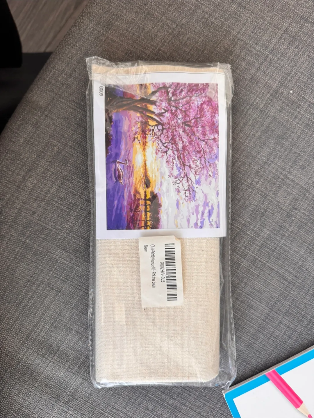 Paint by Numbers: Pink Tree Scene thumbnail