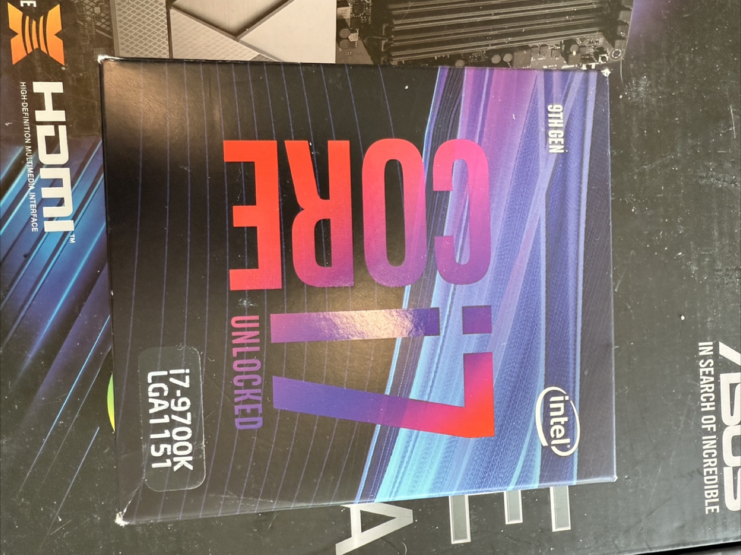Intel Core i7-9700K + ASUS Prime Z390-A Motherboard - photo 2