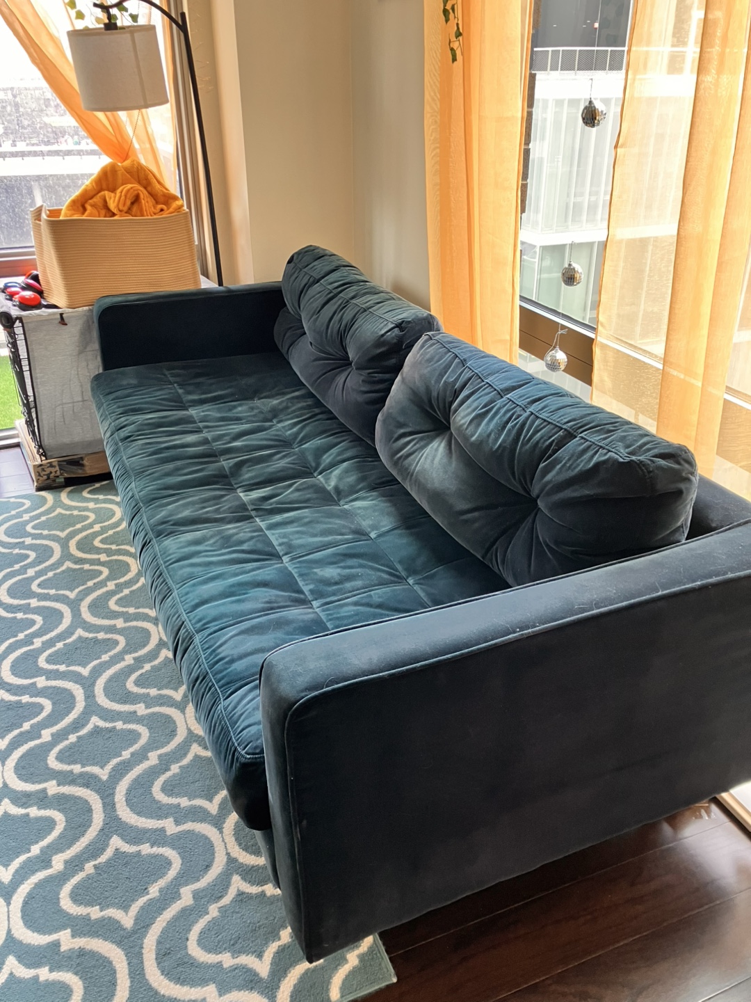 Blue Velvet Sofa - photo 3