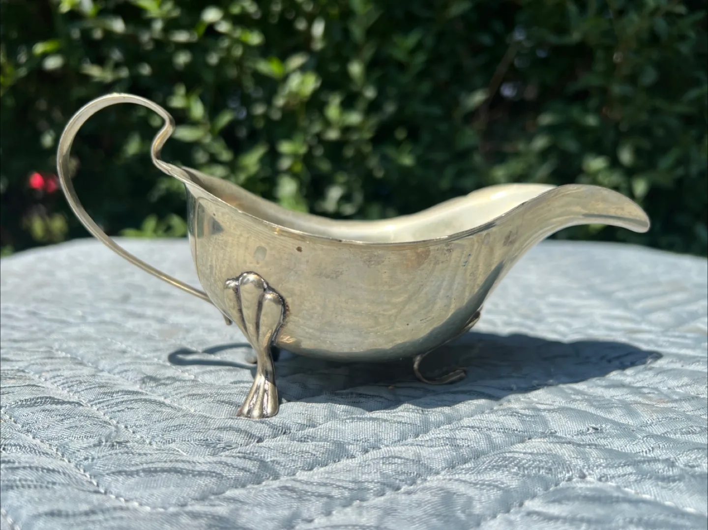 Silver Plated Gravy Boat -Stamped Made In England thumbnail