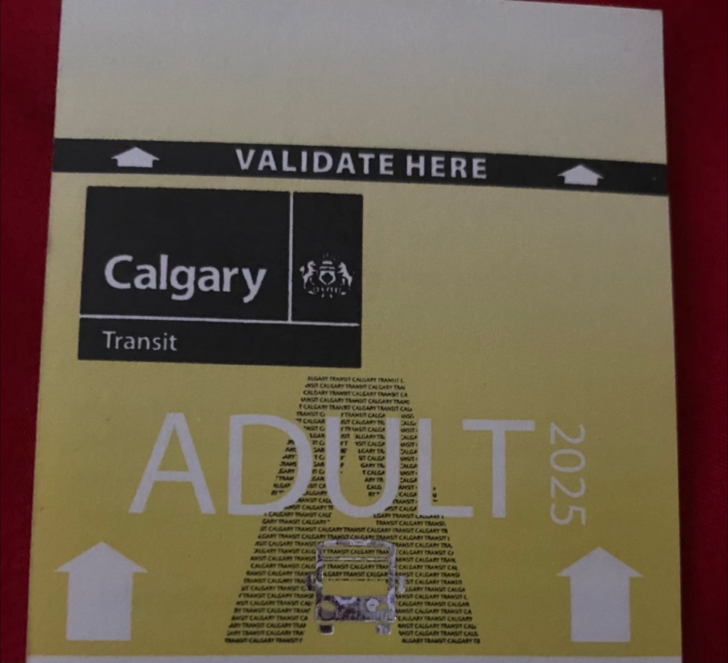 Calgary Transit Adult Ticket - Exp 2025
