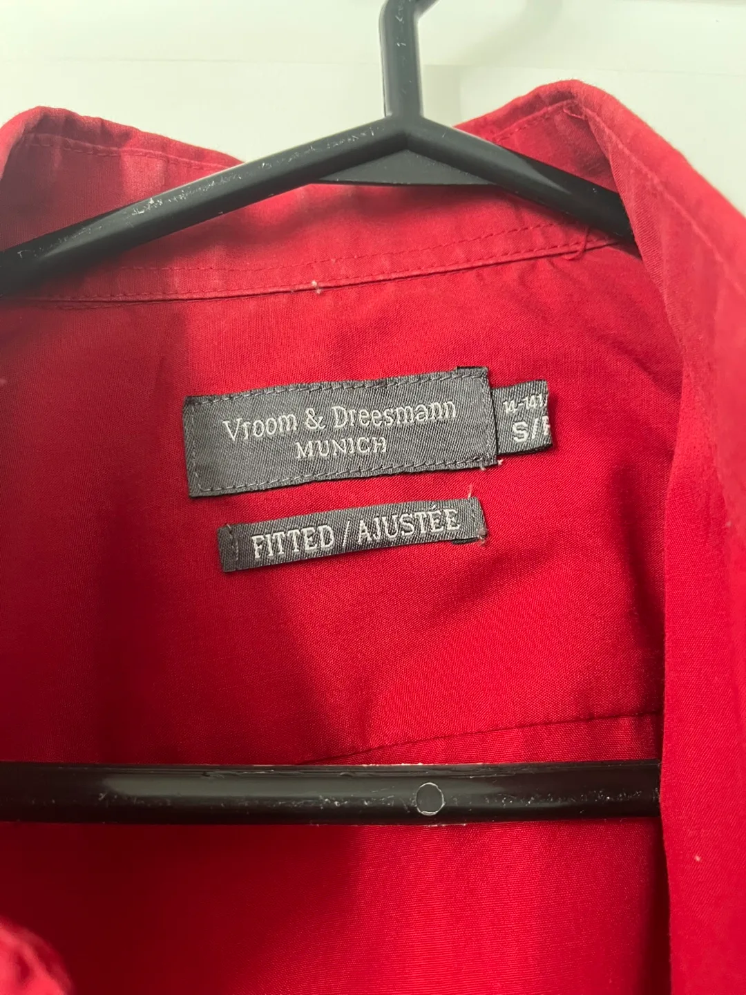 Vroom & Dreesmann Red Fitted Shirt - Size S image indicator(2)