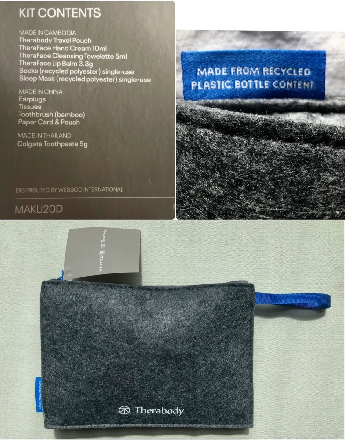 NEW UNOPENED THERABODY UNITED BUSINESS CLASS AMENITY KIT image indicator(3)