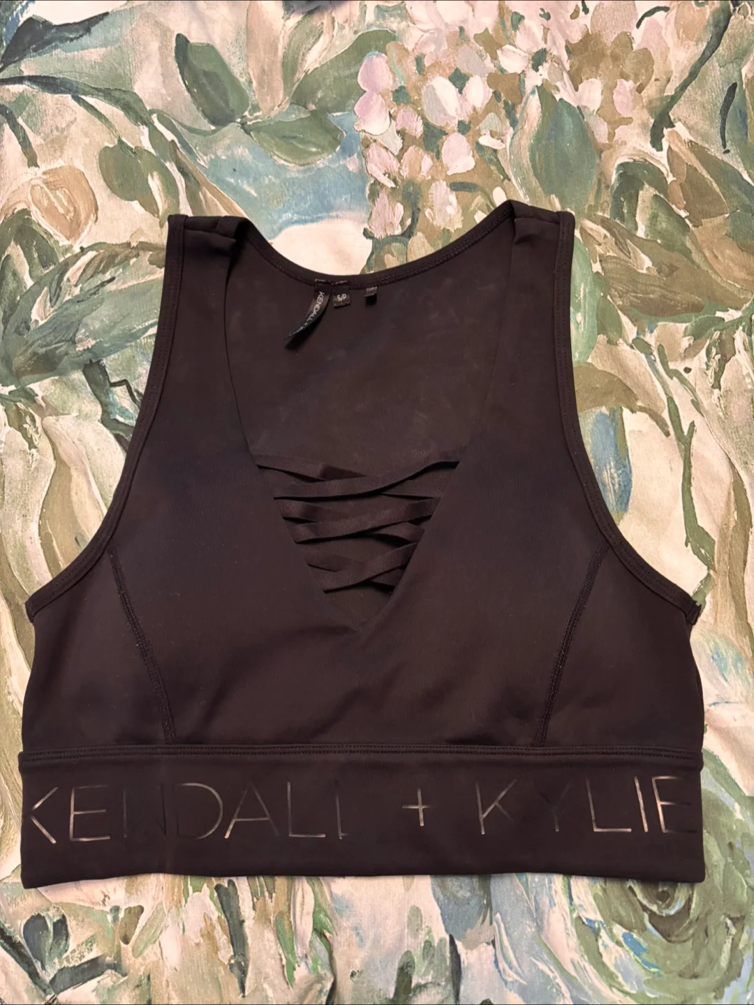 Kendall + Kylie Black Sports Bra - Size S