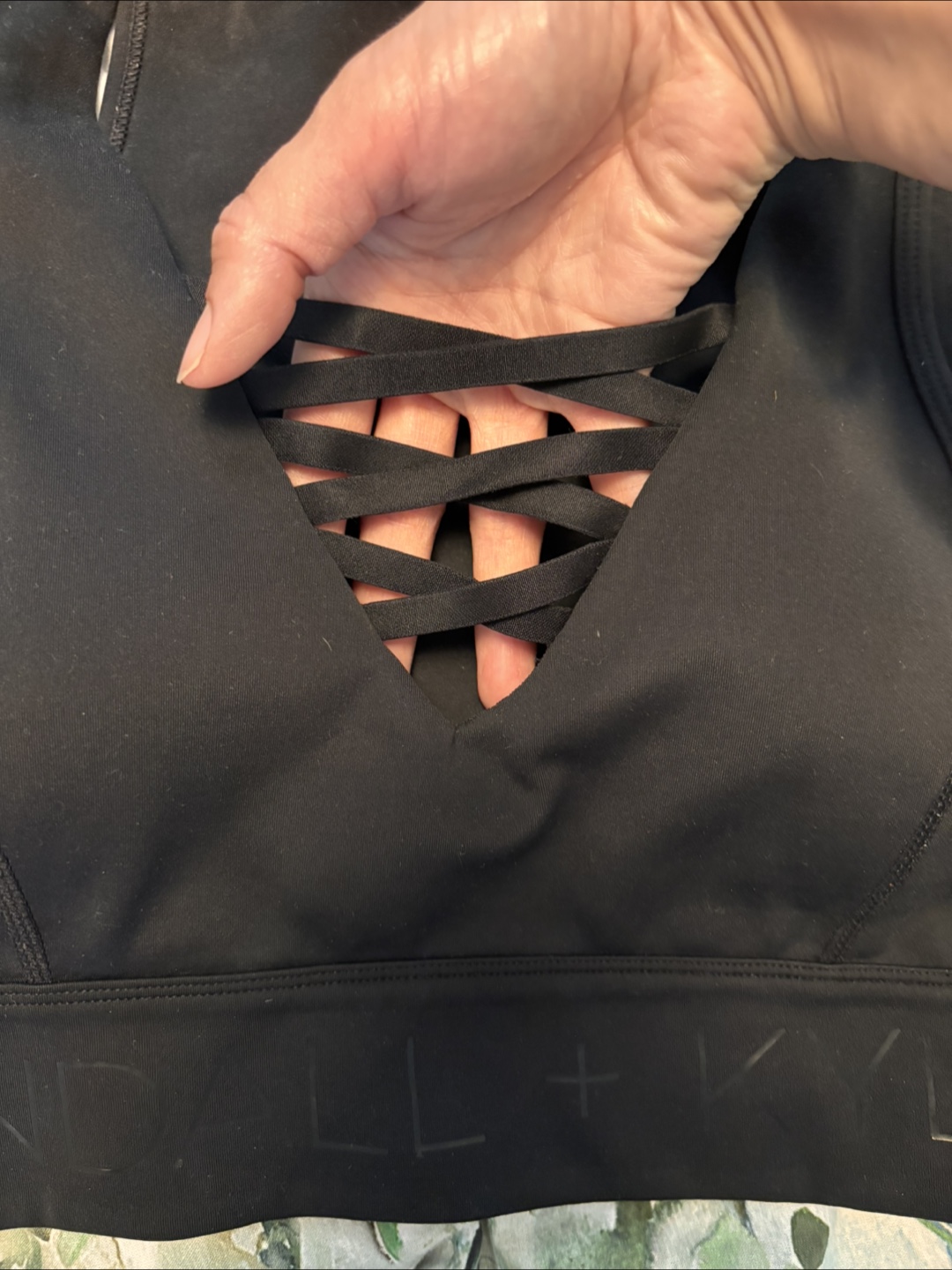 Kendall + Kylie Black Sports Bra - Size S - photo 4