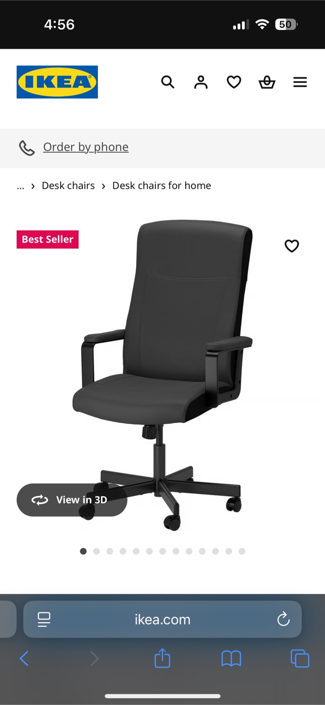 IKEA Black Office Chair - photo 4