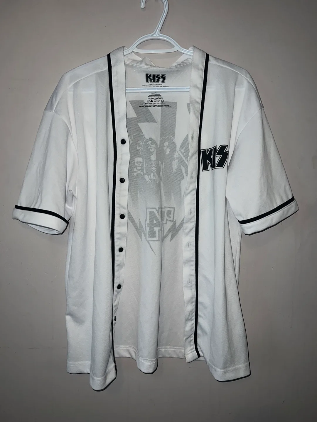 KISS Baseball Jersey - Size Small thumbnail
