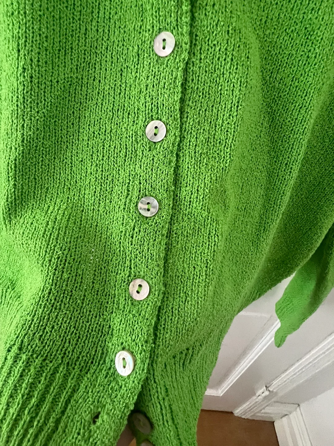 New Zara Knit Cardigan - Size S - Green thumbnail