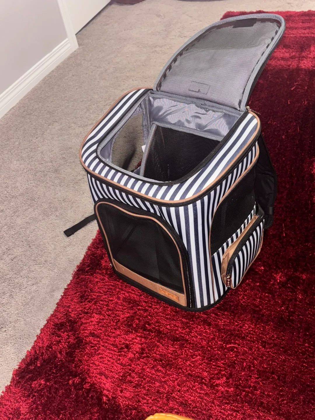 Pet Carrier – (Backpack Style, Adjustable Straps) thumbnail
