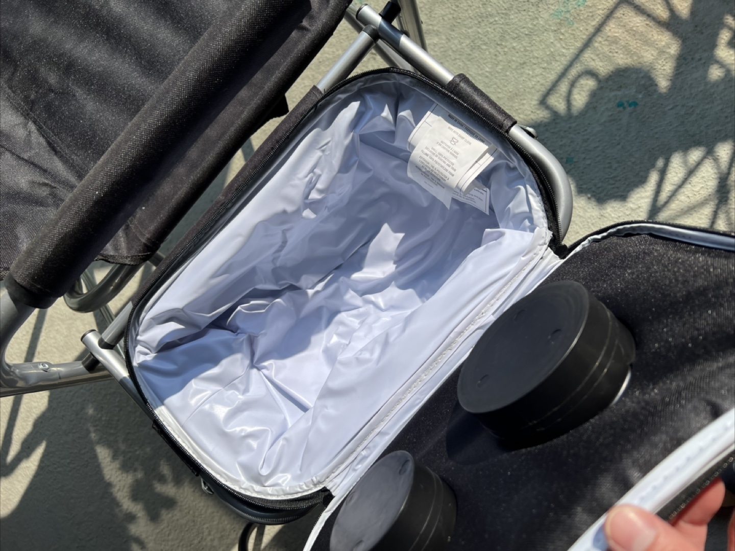 Terragear Camping Chair w/ Cooler - Black - photo 3