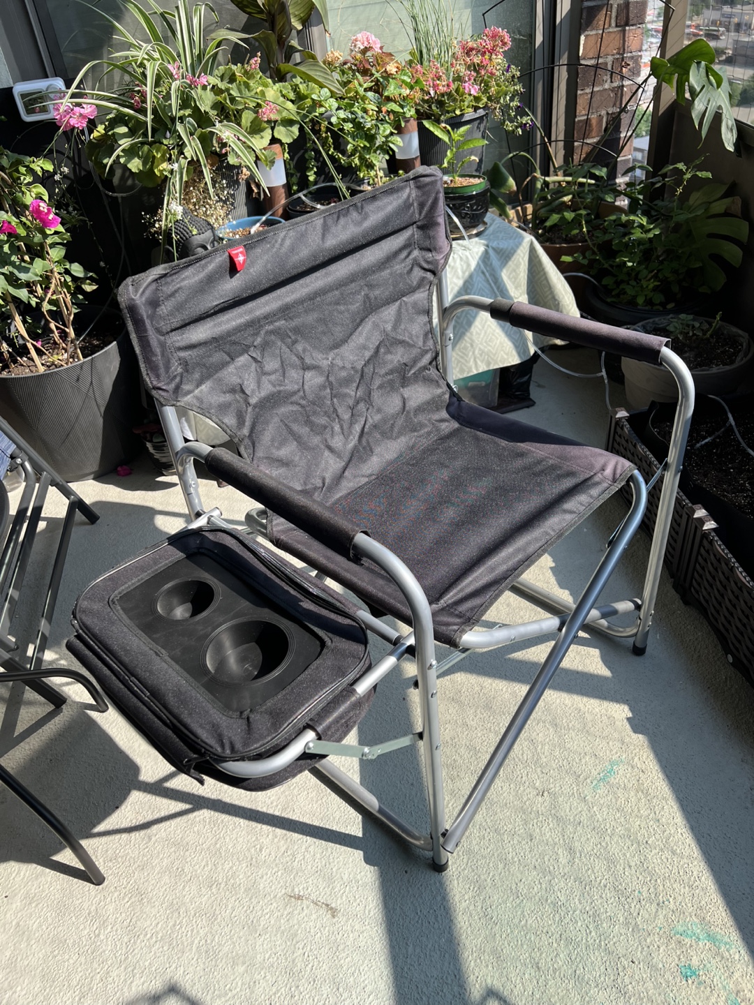 Terragear Camping Chair w/ Cooler - Black