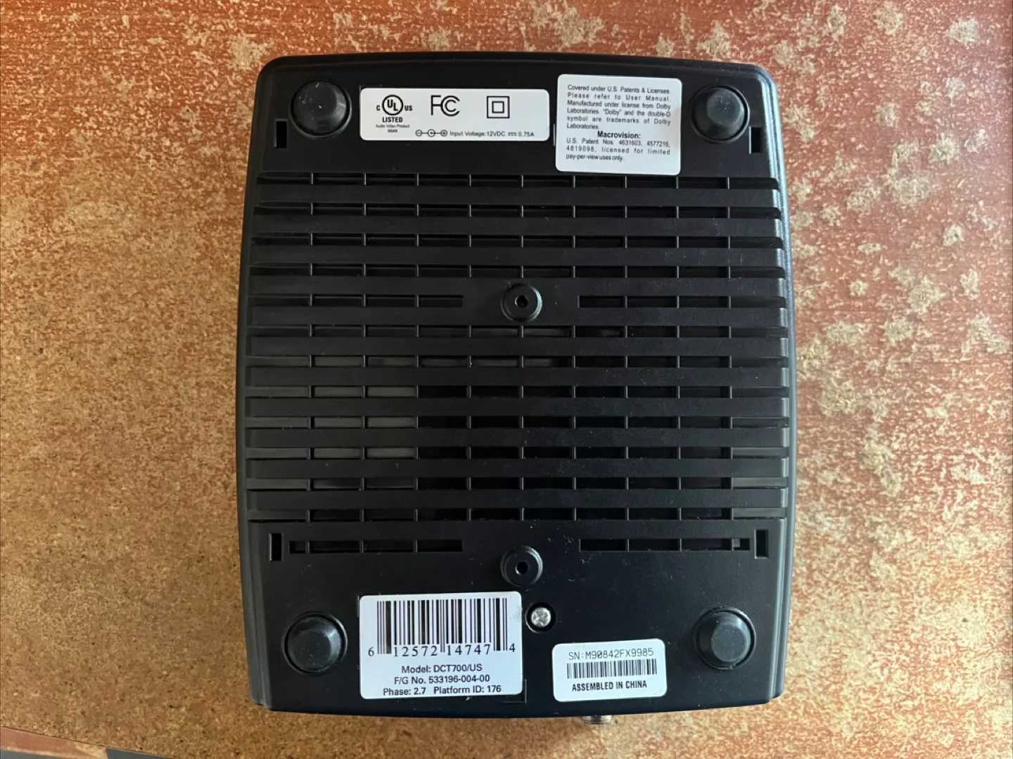 Motorola DCT700/US Digital Box with Universal Control image indicator(5)