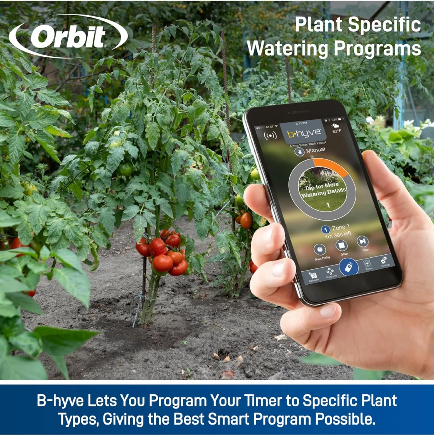 Orbit B-hyve Smart Hose Faucet Timer BNIB image indicator(5)