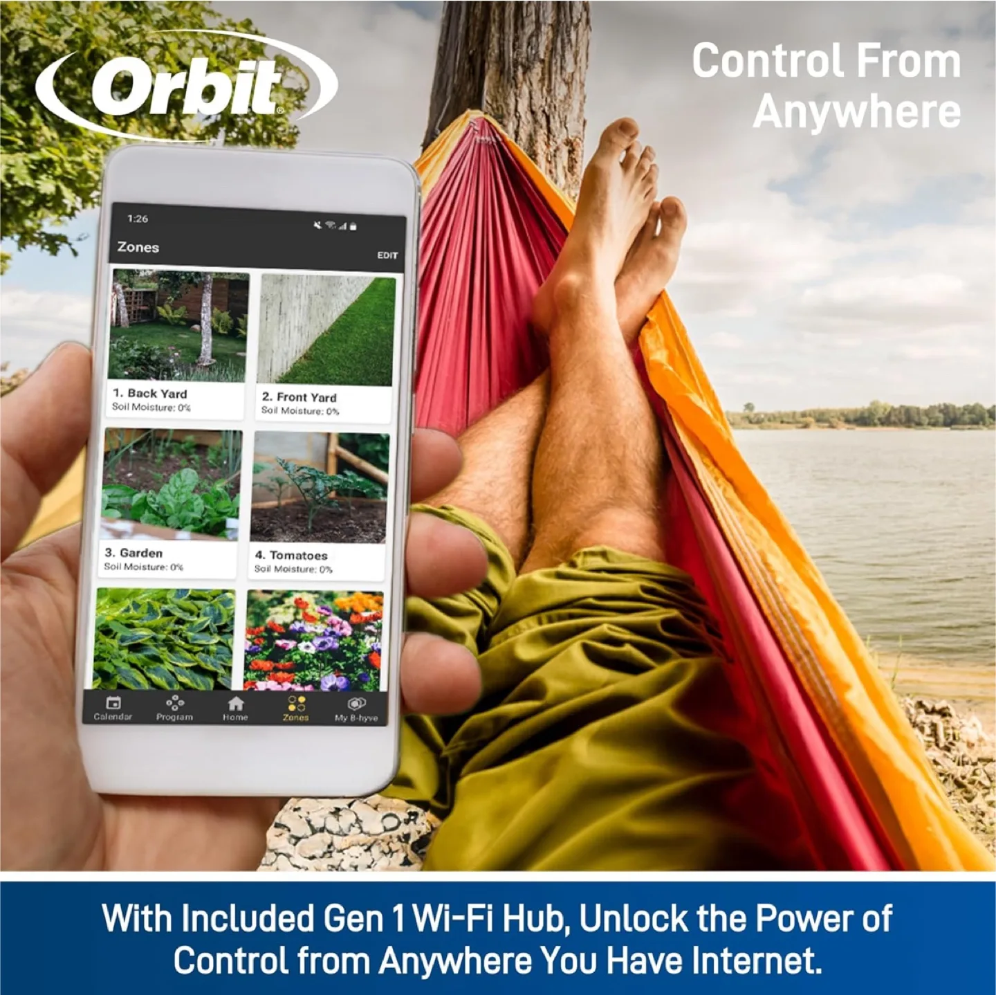 Orbit B-hyve Smart Hose Faucet Timer BNIB image indicator(3)