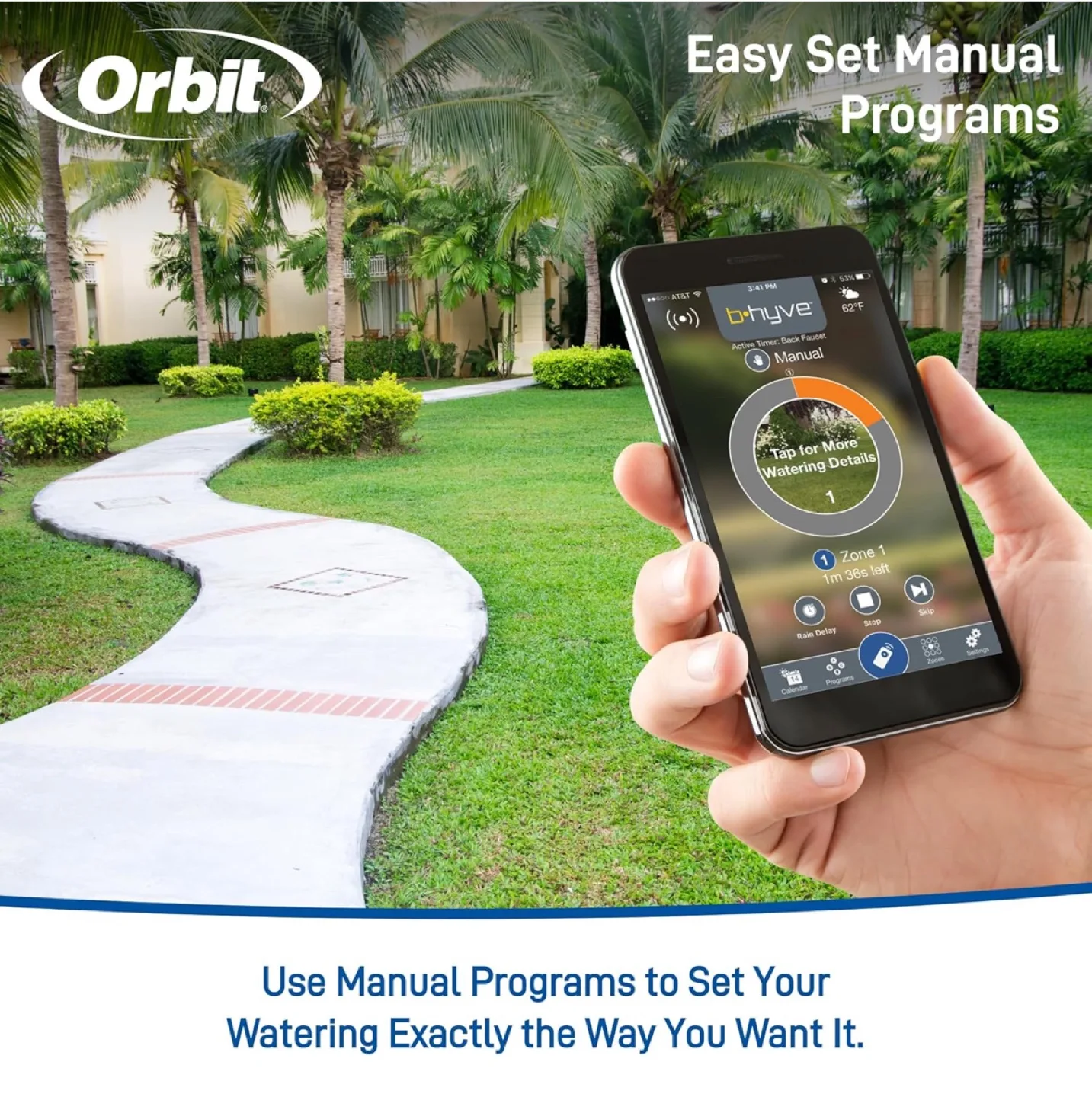 Orbit B-hyve Smart Hose Faucet Timer BNIB image indicator(7)
