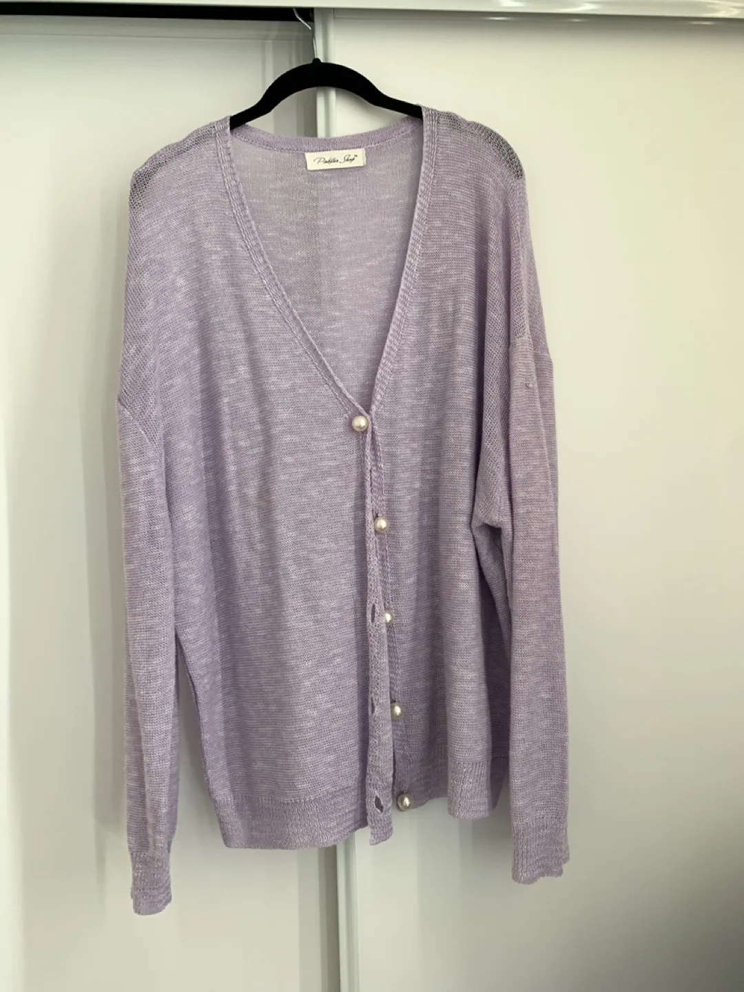 Women’s  Lilac Cardigan size L thumbnail