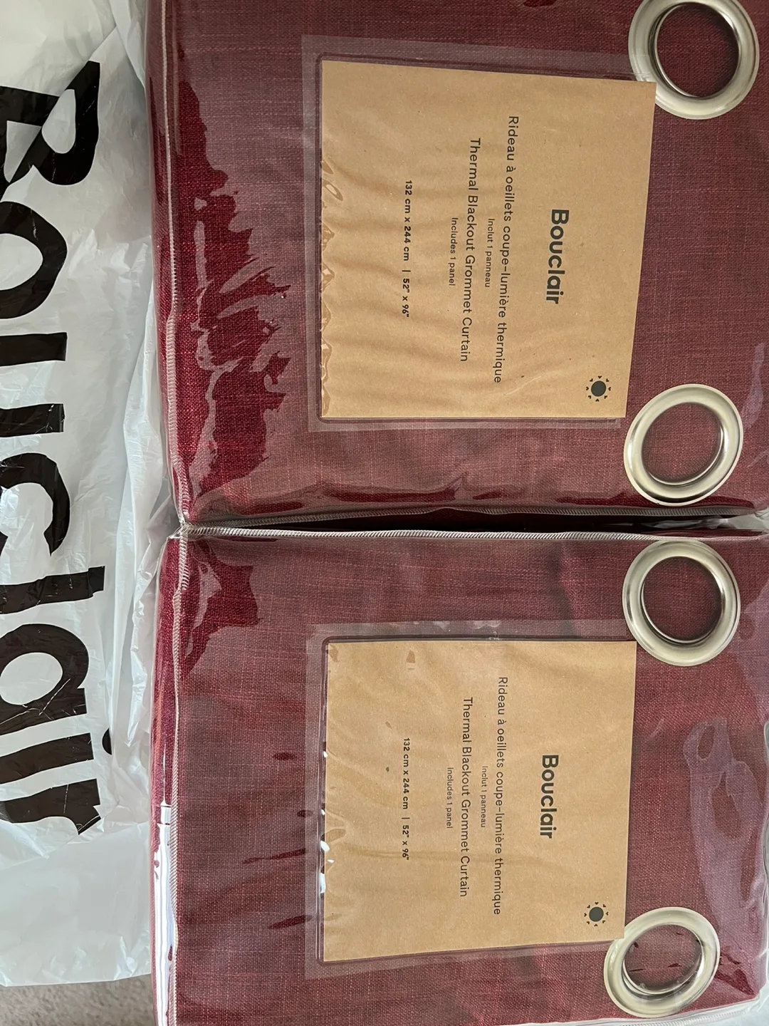 Bouclair Thermal Blackout Grommet Curtains (Pair) thumbnail