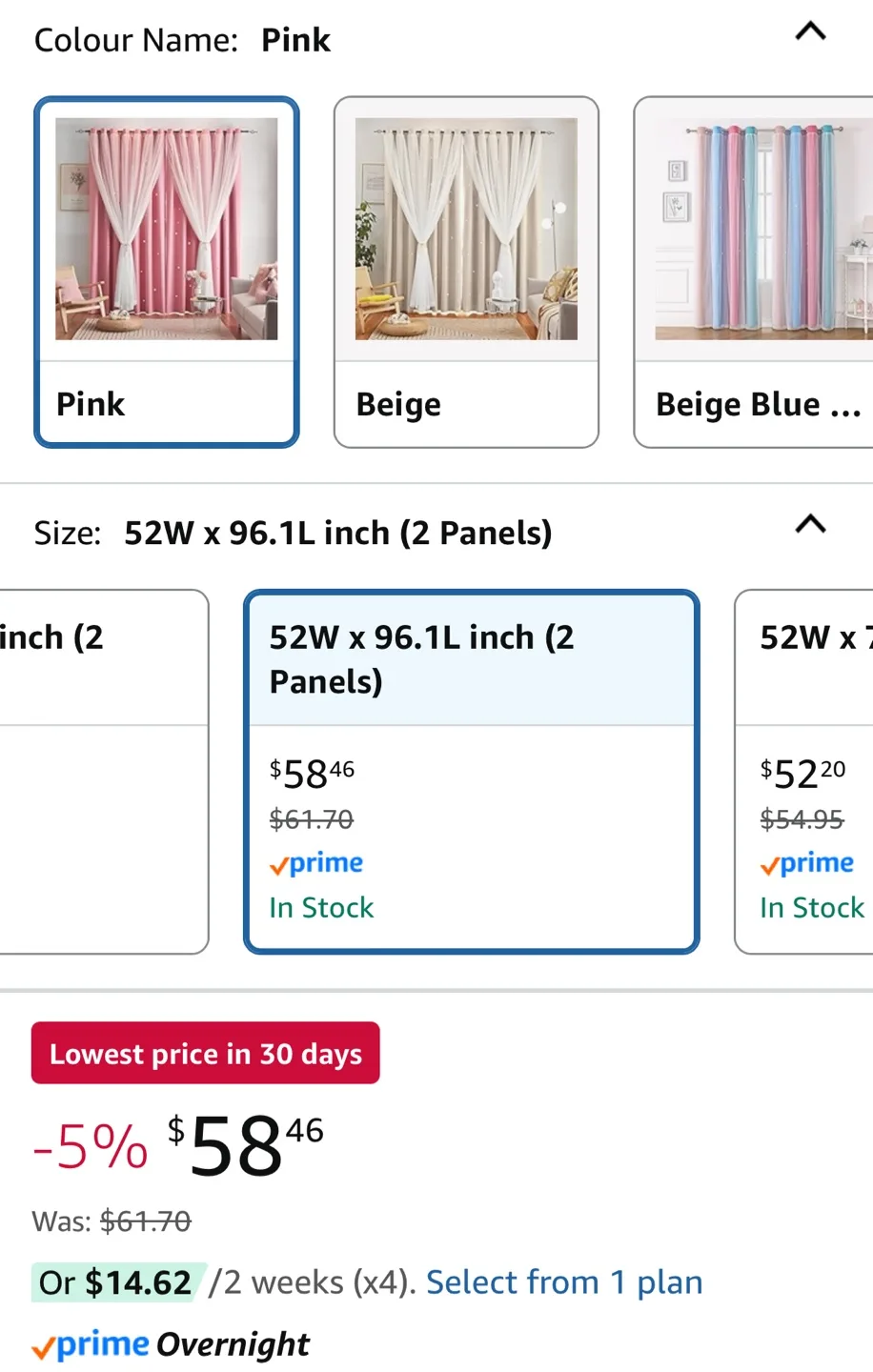 Blackout Pink Star kids room Curtains image indicator(7)