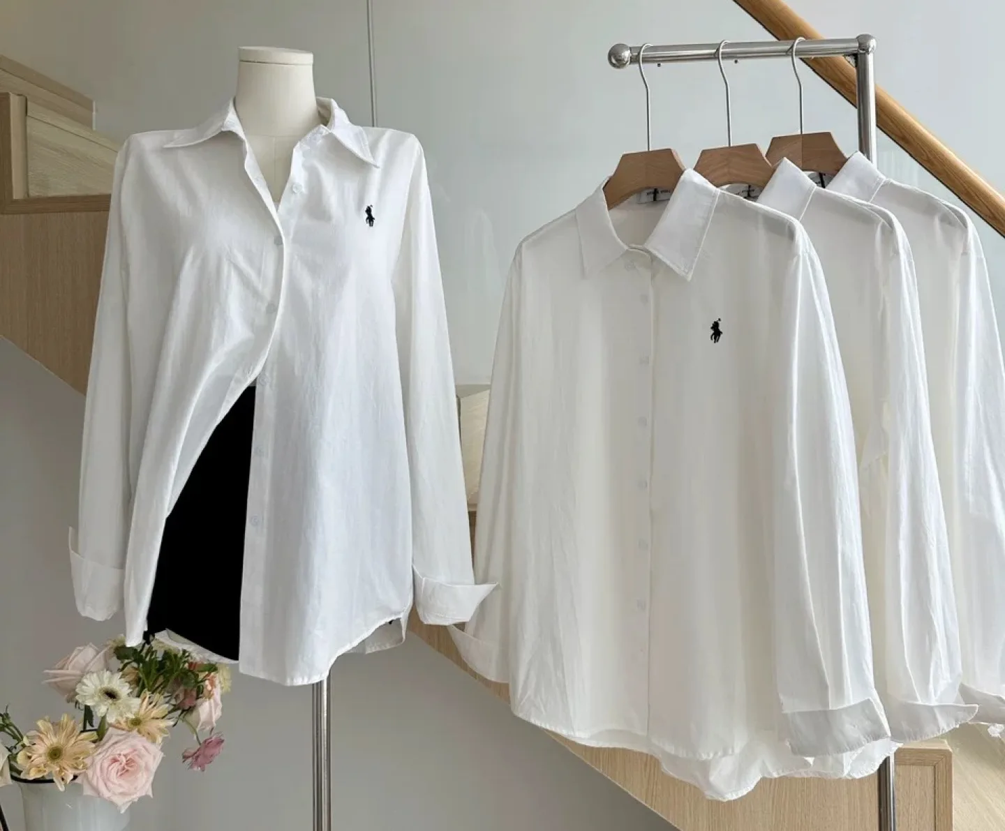 Polo Ralph Lauren Womens Blouse Shirt (Medium) thumbnail