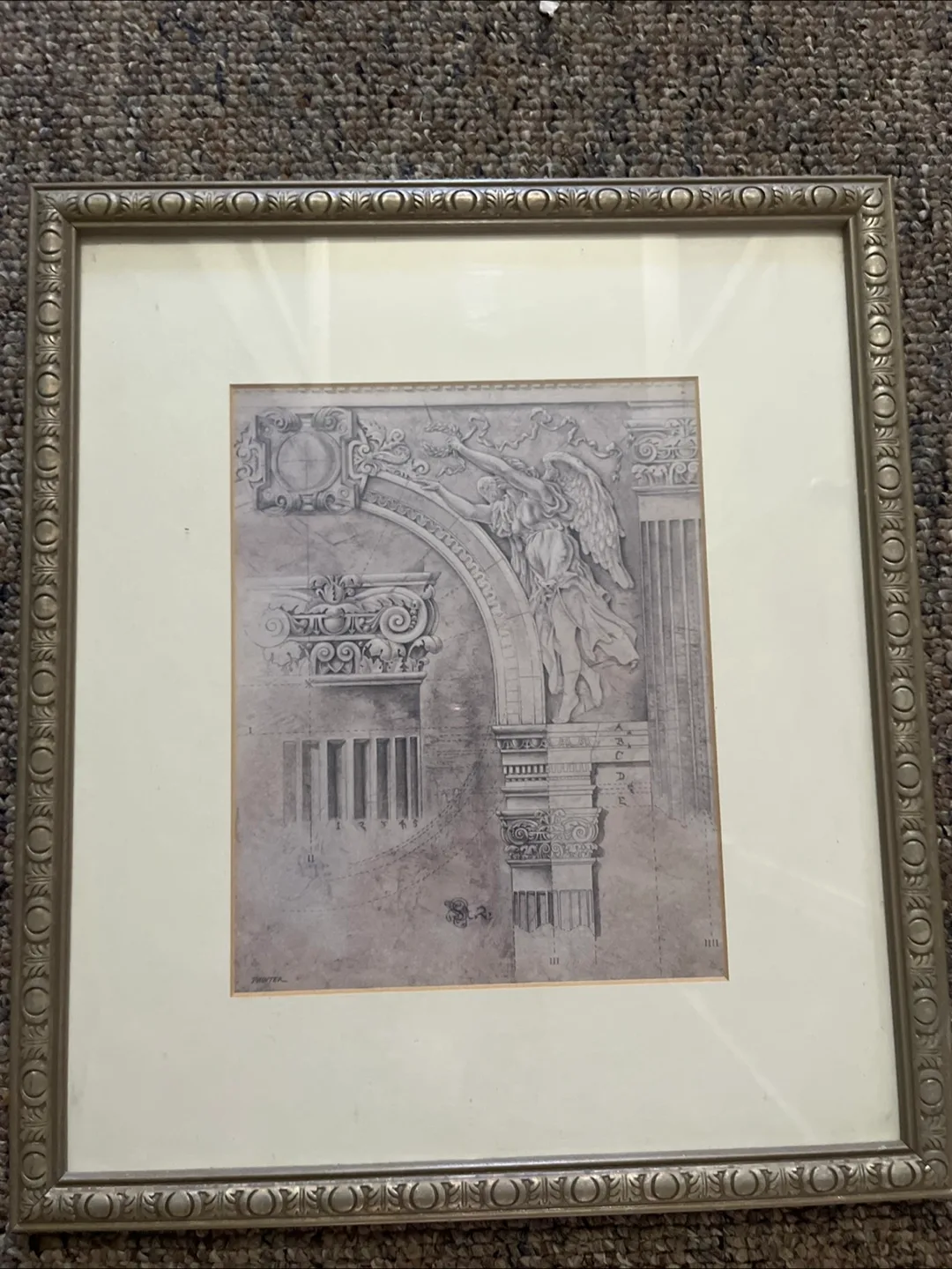 Framed Architectural Drawing thumbnail