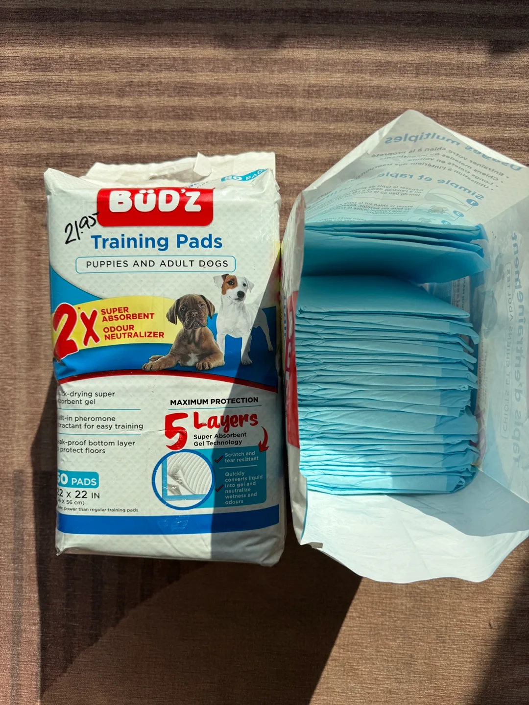 60 BÜDZ Training Pads for Puppies & Adult Dogs thumbnail