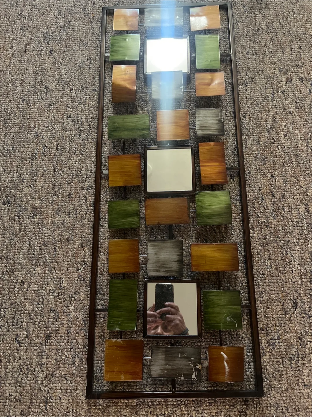 Wall Decor with Mirror Accents, 34 inches thumbnail