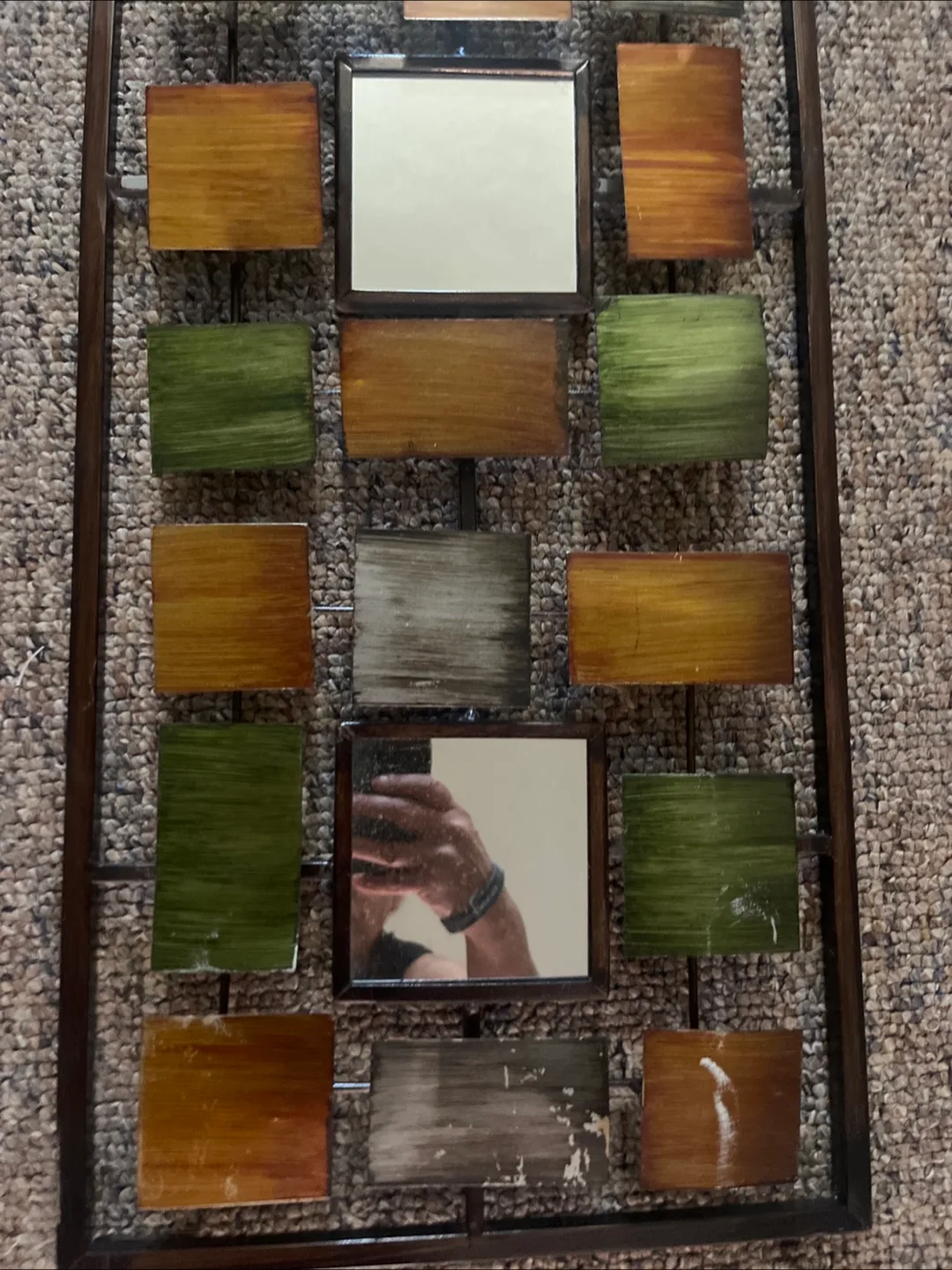 Wall Decor with Mirror Accents, 34 inches image indicator(2)