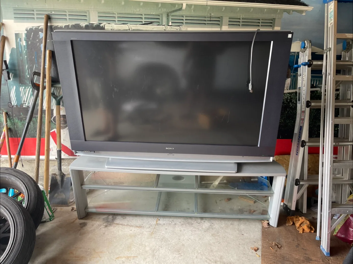 FREE PLASMA TV AND TV STAND thumbnail