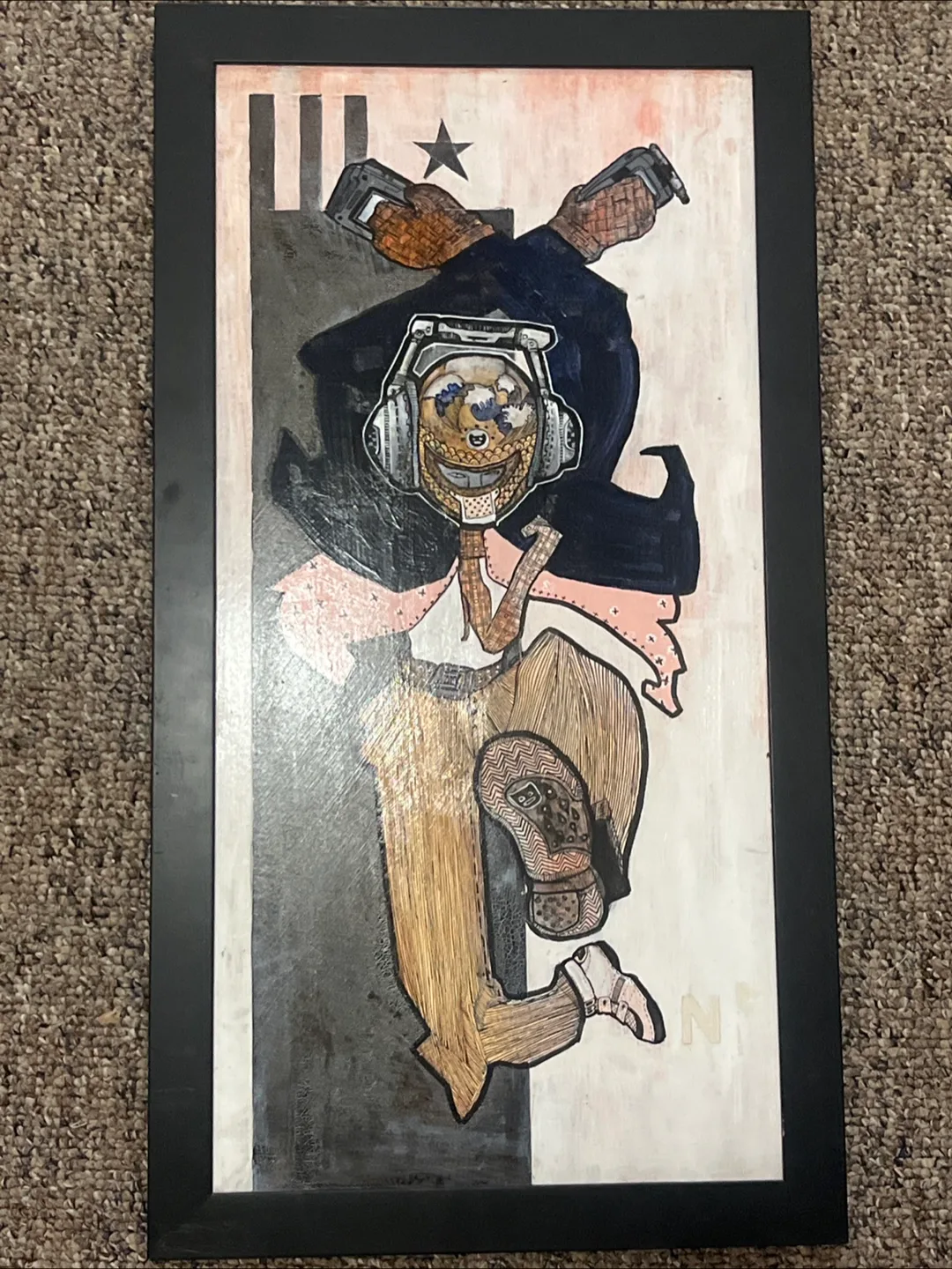 Framed Art Piece Painting Wall Hanging Art thumbnail