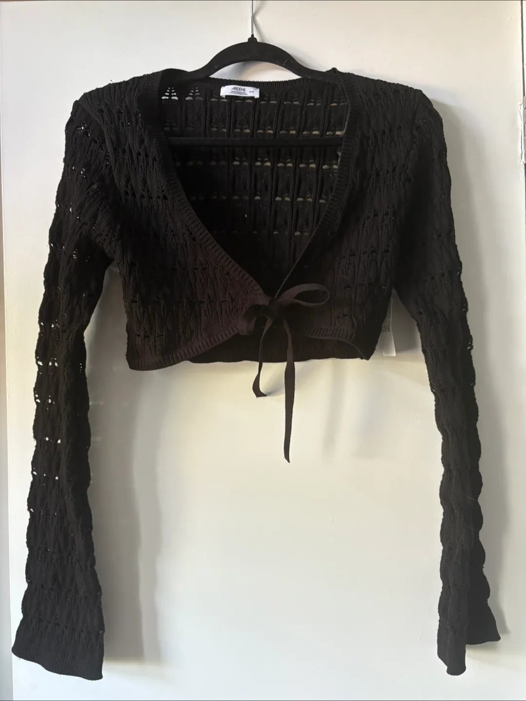 Ardene Black Cropped Cardigan thumbnail