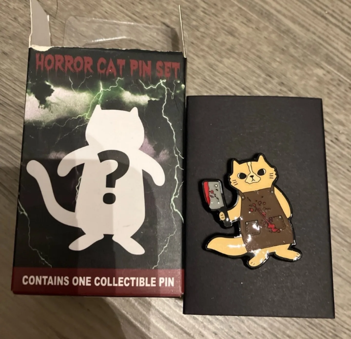 Bioworld Merch Collectable Enamel Pin Butcher Cat image indicator(3)