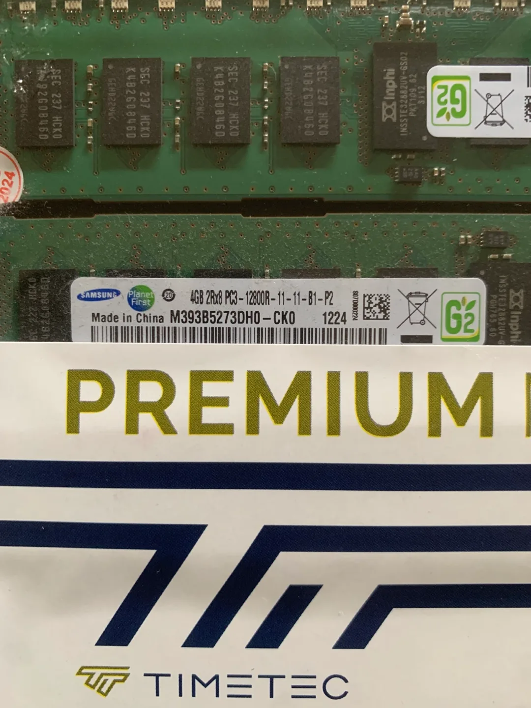 Timetec Premium Memory 4GB (2Rx8) PC3-12800R thumbnail