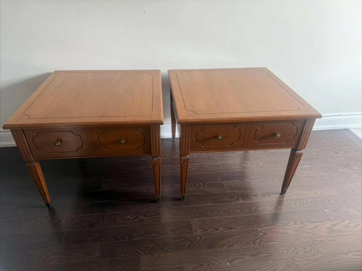 Kroehler Wood Side Tables - Pair thumbnail