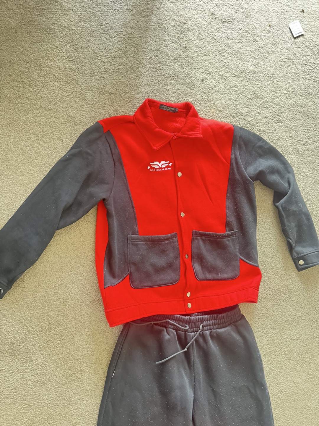 Louis Vuitton Red/Black Tracksuit - Size L - photo 3