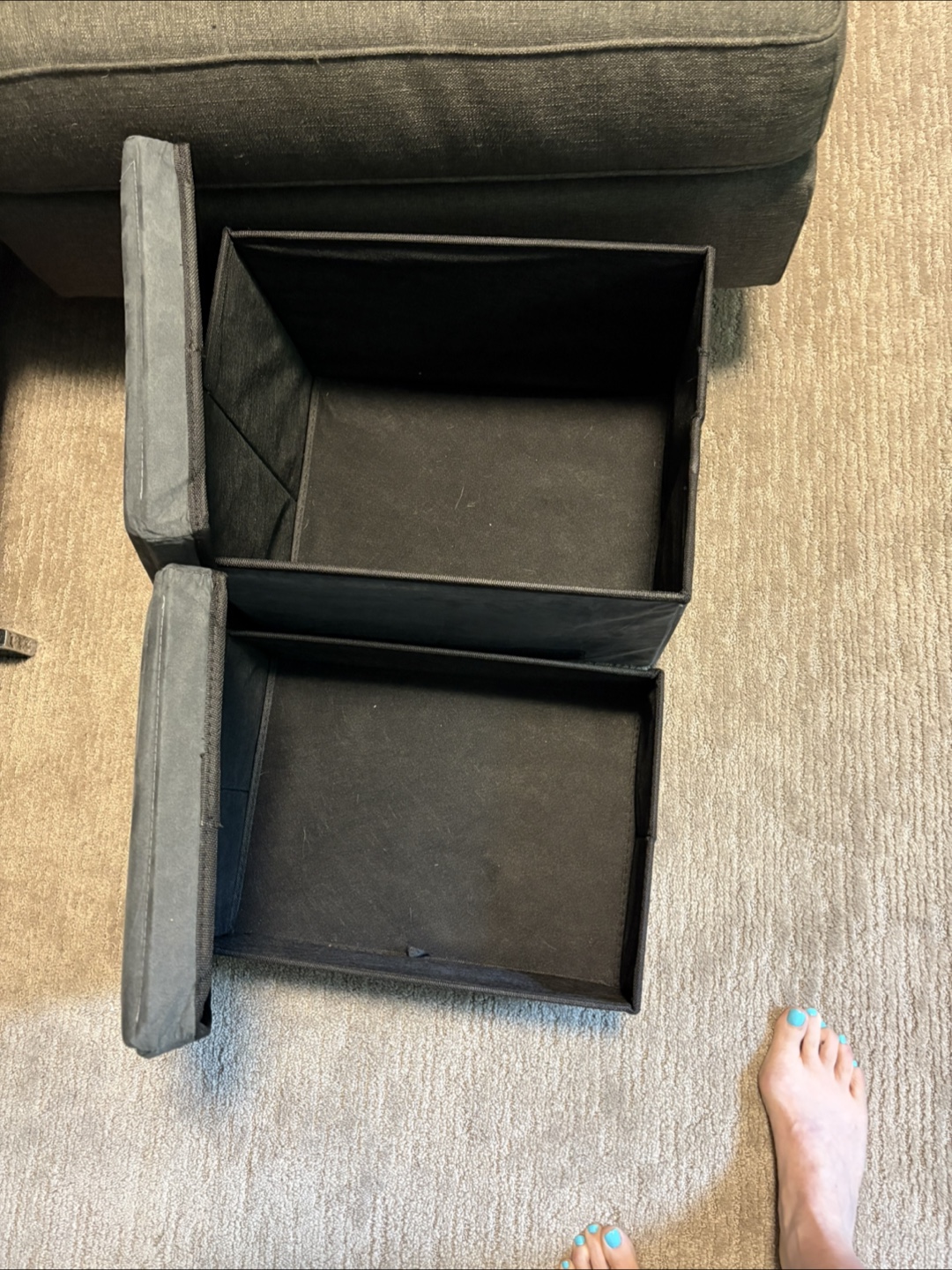 2-Step Foldable Dog Stairs - Dark Grey - photo 3